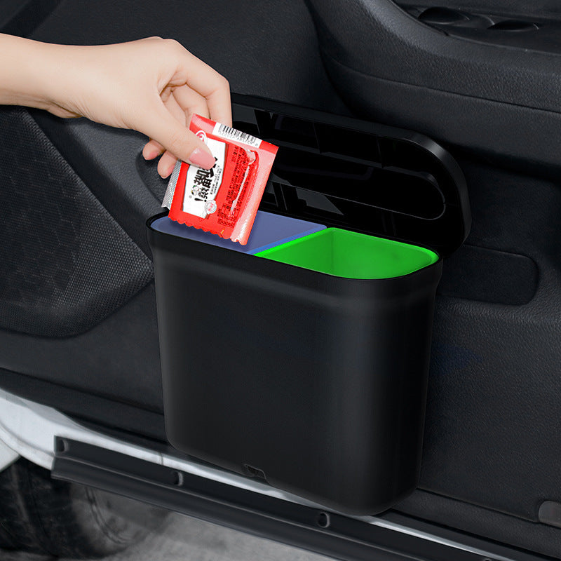 Vehicle-Mounted In-Car Multifunctional Trash Can