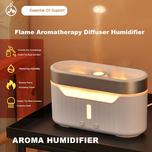 Jellyfish Flame Simulation Aromatherapy Lamp Humidifier